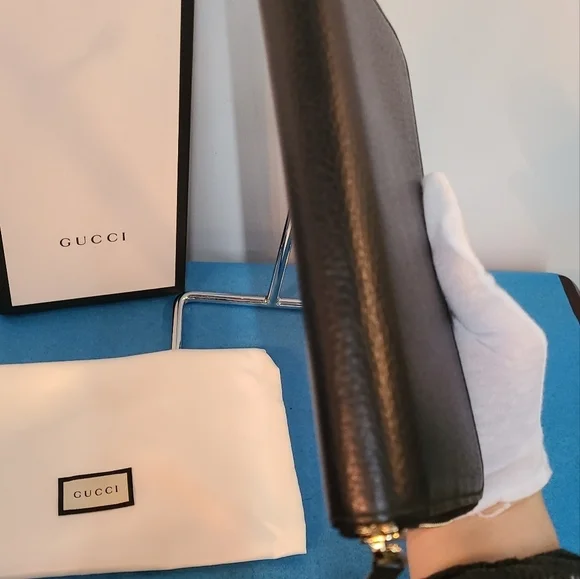 Gucci Betty Black Leather Long Wallet - Picture 8 of 13